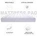 MINCOCO Ultra Thick(500GSM) Cotton Queen Mattress Pad - Deep Pocket Mattress Cover (8