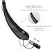 Bluetooth Headset, Osten Design 760 Universal Wireless Bluetooth Earphone 4.0 Music Stereo Earbuds Vibration Neckband Sports Hands-free Headphone for Phone Call for iPhone iPad Samsung (Black)