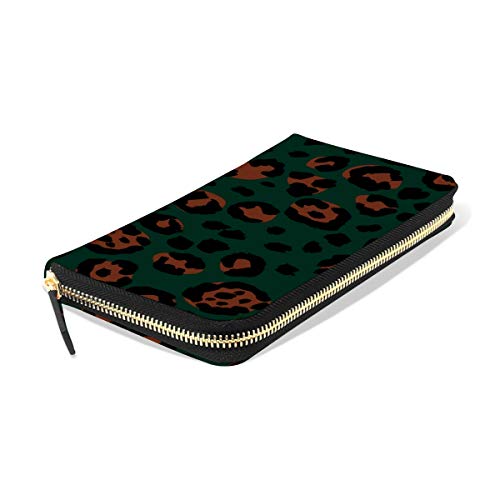 41wlBKu7EaL BKEOY - Cartera de Piel para Mujer, diseño de Leopardo, con Cremallera, con Cremallera, para Tarjetas de crédito BKEOY - Cartera de Piel para Mujer, diseño de Leopardo, con Cremallera, con Cremallera, para Tarjetas de crédito - Imagen 4