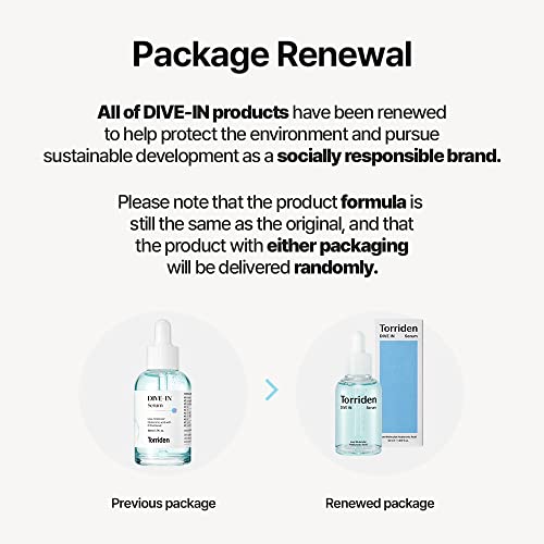 TORRIDEN DIVEIN LowMolecular Hyaluronic Acid Serum, Face Serum for Sensitive, Dry, Dehydrated