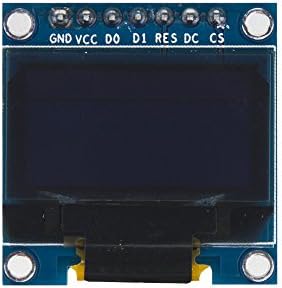 0.96" SPI Serial 128X64 OLED LCD Display SSD1306 for 51 STM32 Arduino Front Color Yellow and Blue