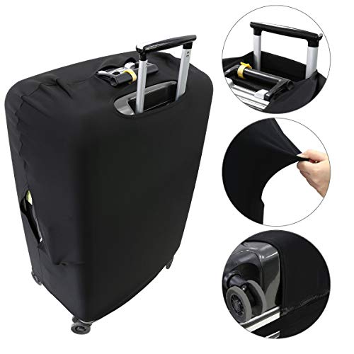 kwmobile-Travel-Luggage-Suitcase-Cover-Protective-Cover-Spandex-Suitcase-Protector-for-Carry-On-Luggage-Black