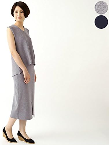 Amazon ミラ オーウェン Mila Owen 16awコレクション 09wno1613フレアトップスニットセットアップ F L Gray レディス スカート 通販