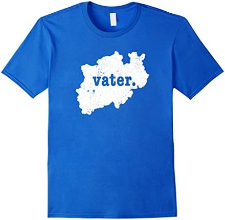 Mens North Rhine Westphalia Germany Father Shirt Vater Shirt Medium Royal Blue