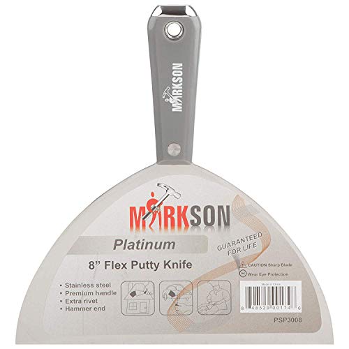 Markson Platinum Series Stainless Steel Putty Spackle Scraper Knives,Painting Tool for Dry Wall Complete Set