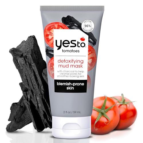 Yes To Tomatoes Clear Skin Detoxifying Charcoal Mud Mask For Acne Prone Skin Dr…