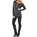 Mlide Womens Casual Pullover Cold Shoulder Tunic Tops Loose Blouse T-Shirts,Long Seelve-Gray 1,Mthumb 4