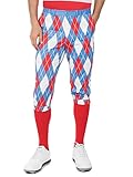 Men's American Flag USA Patriotic Golf Knickers & Socks - Traditional Old School Retro Red White & Blue Golf Pant