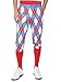 Men's American Flag USA Patriotic Golf Knickers & Socks - Traditional Old School Retro Red White & Blue Golf Pant