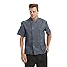 TopTie Unisex Short Sleeve Chef Coat Jacket, Dark Gray