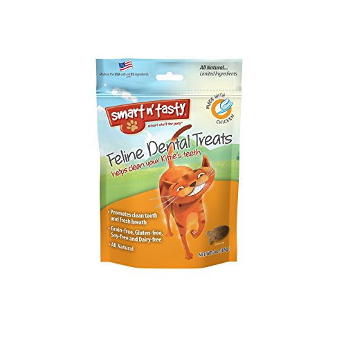 Emerald Pet Cat Chicken Dental Grain Free Treats, 3-Ounce