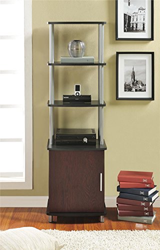 Ameriwood Home Carson Audio Stand, Cherry/Black