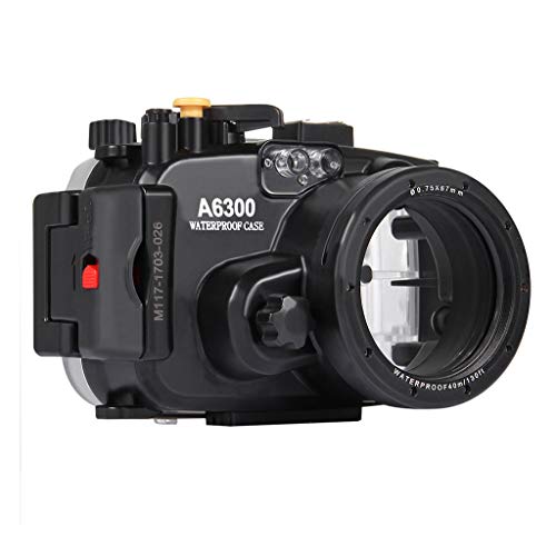 Uplord 40m Underwater Swimming Diving Waterproof Camera Case Diving Protective Housing Shell for Sony A6300,Diving Shell+O Seal+Cleaning Cloth+Hand Strap - Thumbnail 3