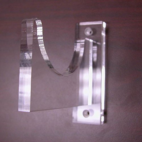 SAFTGARD SUPPLIES Deluxe Acrylic Horizontal Bat Wall Mount Holder Bracket