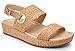 Vionic Women's Louise Platform Sandal - Ladies Flatform Sandals Concealed Orthotic Support Cork 8 Medium US