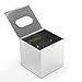 CONBEE Stainless Steel Cube Tissue Holder Box Corrosion Resistance Home Office Decor Silver Size 130×130×130mm