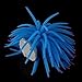 Ray-JrMALL Soft Artificial Sea Urchin Ball Fake Coral Aquarium Ornament Blue