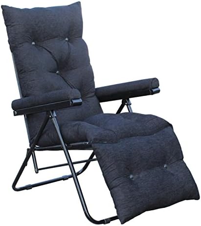 Spacecrafts Recliner Folding Easy Chair (Recron/Black)
