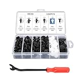 UGSHY Pack of 100 Push Fasteners Rivet Clips, Nylon
