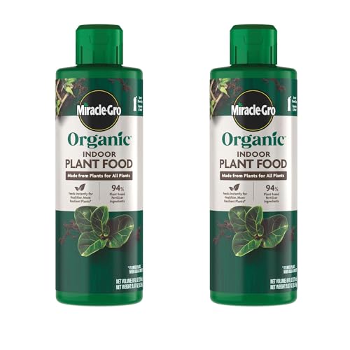 Miracle-Gro Organic Indoor Plant Food, 8 fl. oz. (2-Pack)