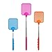 W.ent Fly Swatter Plastic Stainless Steel Extendable Strong Flexible Durable Telescopic Pocket Manual Swat Pest Control Travel Partner Assorted Colors 3 Pack