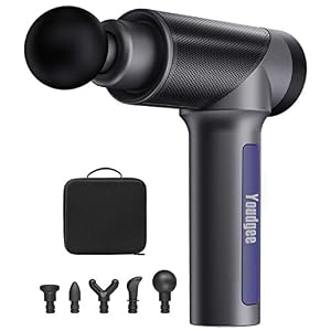 Massage Gun, Handheld Electric Deep Tissue Body Muscle Massager, Cordless, High Intensity Vibration Massage Device with…