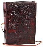 Sacred Oak Tree Leather Blank Book (Office Product)