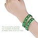 BESTOMZ Shamrock Bracelets for St. Patrick's Day Accessories Green Silicone Rubber 36 Pieces