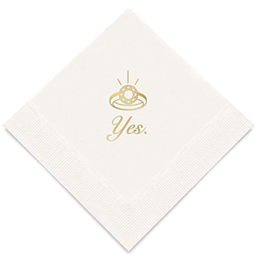 Gold Party Napkins Bridal Shower Bachelorette Party Cocktail Paper Party Dessert Beverage Napkins Bulk for Bridal Shower Occasions Wedding Anniversary Engagement Holiday Supplies