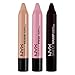 NYX Simply Lip Cream Set 02- Fairest, First Base, She Devil