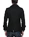 Match Mens Wool Blend Classic Pea Coat Winter Coats(010, Black XX-Large)