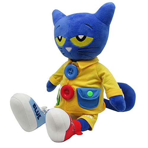 Pete the Cat Learn To Dress Stuffed Plush Doll Educational Toy for