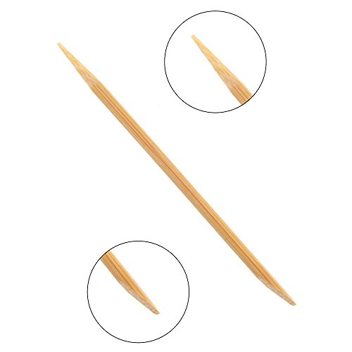 BambooMN Disposable Bamboo 11cm 4mm Nail Art Manicure Pedicure Sticks Cuticle Pushers Remover Tool, 100 Pieces