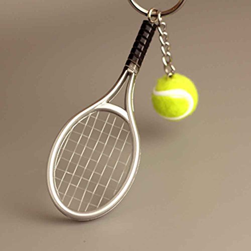 KINGSEVEN Tennis Shape Pendant Charm Keychain Keyring