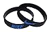 Nike NK2 Baller Band Silicone Rubber Basketball Baseball Football Running Wristband Bracelet (BLACK/BLUE)