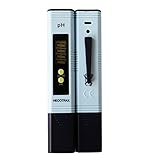 HECOTRAX Digital pH Meter, High Accuracy with Range of 0.00-14.00, Lightweight, Auto Calibration, Tests Water/Aquarium/Pool/Hydroponics, 6 Pack of pH Buffer Powder+1-year Guarantee
