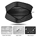 JEMIA Single Compartments Collection 1 Independent Zipper Chambers with Mesh, Zip Pockets Pencil Case (Black, Polyester)