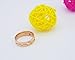 WDSHOW Rose Gold Plated Stainless Steel Heartbeat Design Rings