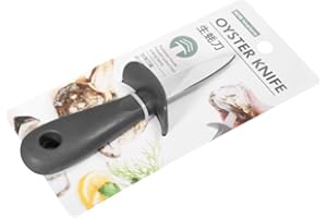 Hivelane C1621 Oyster Knife, Heavy-Duty Stainless Steel Blade, Non-Slip Ergonomic Handle, Protective Guard, Easy Oyster Clam 