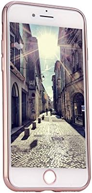 Iphone 7 Plus Case,TongJI Transparent Clear Enhanced Grip [Rose Gold] [Slim Cushion] for Apple iPhone 7 Plus (5.5)(2016)