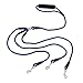 COCOPET [NEW VERSION] Heavy Duty 3 Way Dog Coupler Leash Nylon No Tangle Dog Pet Triple Leash with Sponge Handle - Fit for Small and Medium Dogs Walking Blue