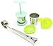 Set of 2 Loose Tea Strainers with Tea Scoop | Best Extra Fine Tea Infusers for Steeping Loose Leaf Tea | Cute Tea Steepers for Brewing the Best by Teavli