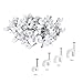 Round Cable Wire Clips 4mm 6mm 8mm 10mm (Pack of 400) Cable Management RG6 RG59 CAT5 CAT6 RJ45 Electrical Ethernet TV Speaker Wire Cord Tie Holder Single Coaxial Nail Clamps