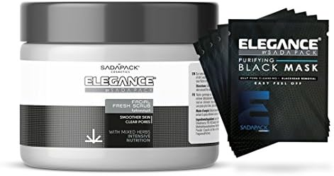 Facial Kit - 5 Black Mask Sachets + Facial Scrub