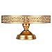 Amalfi Decor Cake Stand, Large Round Metal Pedestal Holder, Gold, 14 Inches