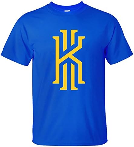 SKKE Men's Kyrie Irving Sports Logo T-shiirt blue S