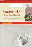 Fuseworks Silver Round Pendant Plate, 4-Pack
