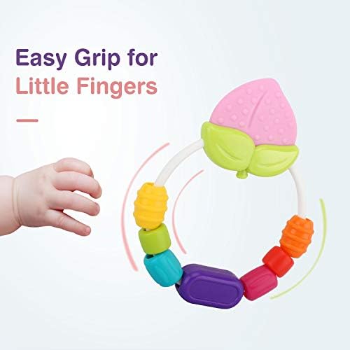 strawberry teething toy