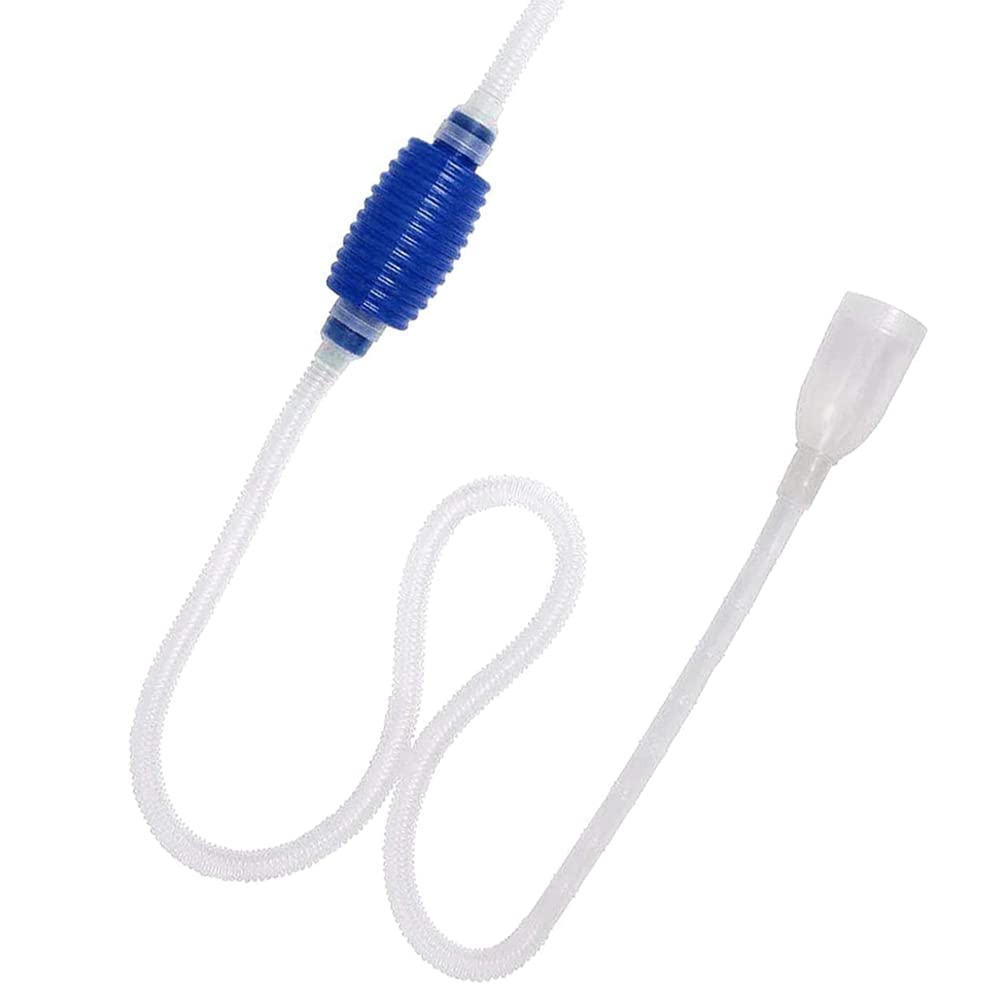 Voarge Siphon for Cleaning the Aquarium, Hand Pump 140 cm for Aquariums and Fish Tanks, Hand Operated Water Manual Pump from Aquarium and Fish Tank