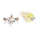 Mini Drone With Camera Live Video CX-10WD Quadcopter, Dayan Anser Pocket Racing Drones for Kids 2.4G 4CH 6 Axis Altitude Hold Remote Control Nano Quadcopter (Gold)
